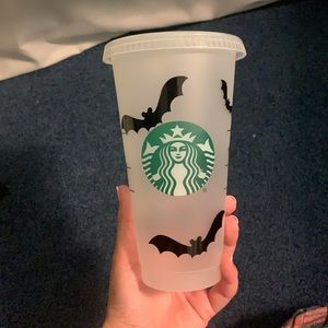 Starbucks tumbler.
